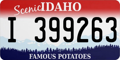 ID license plate I399263