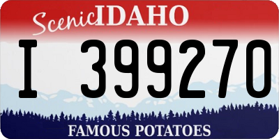ID license plate I399270