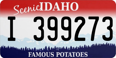 ID license plate I399273
