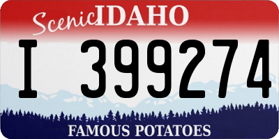 ID license plate I399274