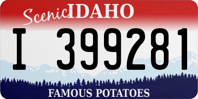ID license plate I399281
