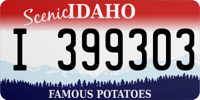 ID license plate I399303