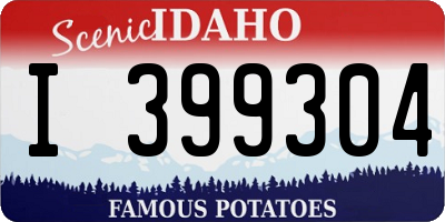 ID license plate I399304
