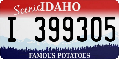 ID license plate I399305