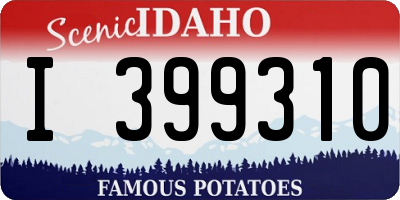ID license plate I399310