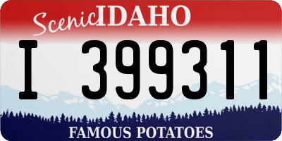 ID license plate I399311
