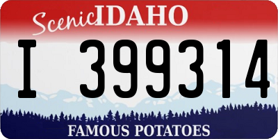ID license plate I399314