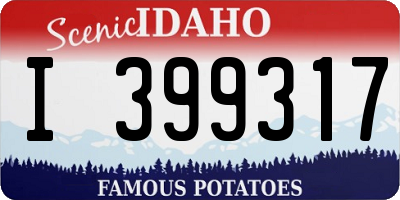 ID license plate I399317