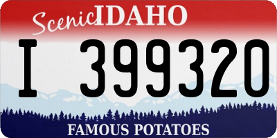 ID license plate I399320
