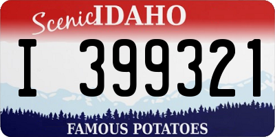 ID license plate I399321
