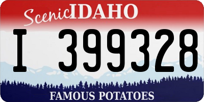 ID license plate I399328