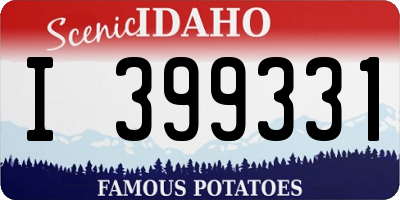 ID license plate I399331
