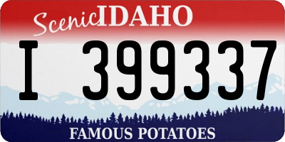 ID license plate I399337
