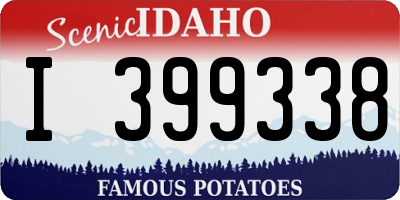 ID license plate I399338
