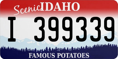 ID license plate I399339