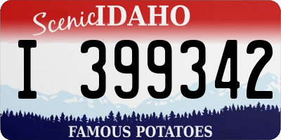 ID license plate I399342