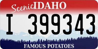 ID license plate I399343
