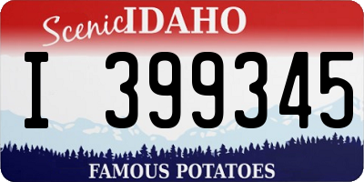 ID license plate I399345