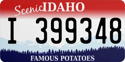 ID license plate I399348
