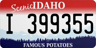 ID license plate I399355