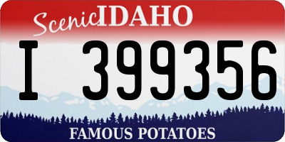 ID license plate I399356