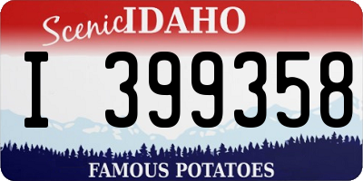 ID license plate I399358