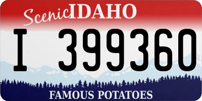 ID license plate I399360