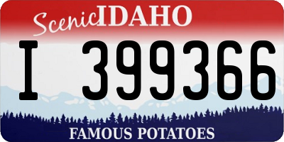 ID license plate I399366