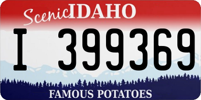 ID license plate I399369