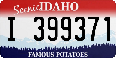 ID license plate I399371