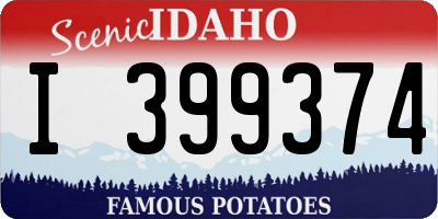 ID license plate I399374