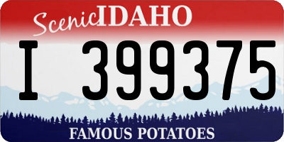 ID license plate I399375