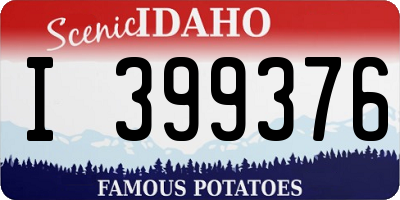 ID license plate I399376