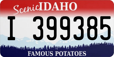 ID license plate I399385