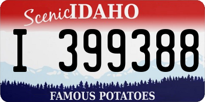 ID license plate I399388