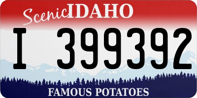 ID license plate I399392