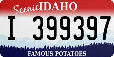 ID license plate I399397