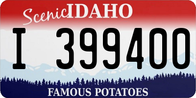 ID license plate I399400