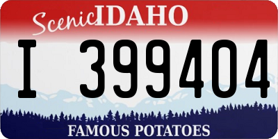 ID license plate I399404