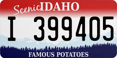 ID license plate I399405