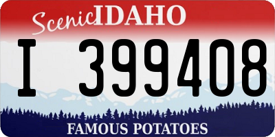 ID license plate I399408