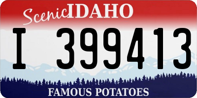 ID license plate I399413