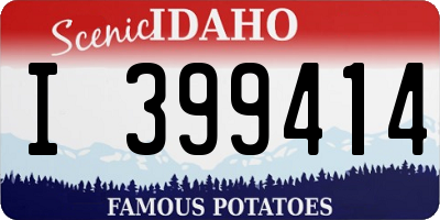 ID license plate I399414