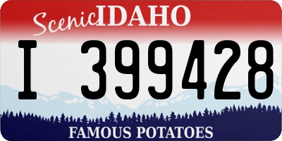 ID license plate I399428