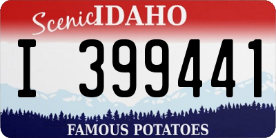 ID license plate I399441