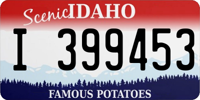 ID license plate I399453