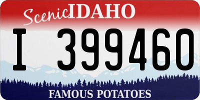 ID license plate I399460
