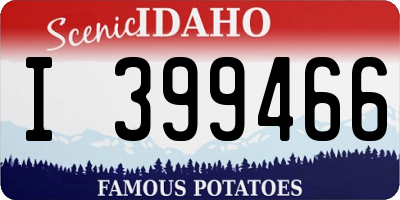 ID license plate I399466