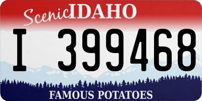 ID license plate I399468