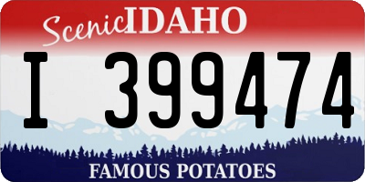 ID license plate I399474